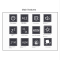 1 SET Powerful Vibration Alarm Clock Vibration Alarm Clock for Hearing Impaired EU Plug.