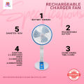 New USB Rechargeable Folding  Fan With LED Light. 