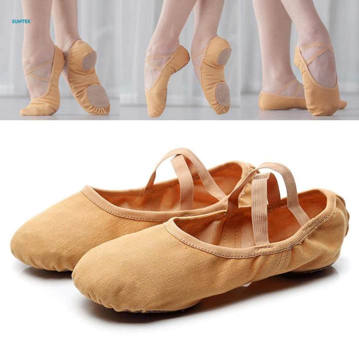 Canvas%20Ballet%20Slipper%20Split-Sole%20Shoes%20Fitness%20Gymnastics%20Flats%20Tan_34%20-%20Image%205