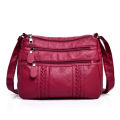 Middle-aged women's bag, mother's bag, women's store, multi-compartment, crossbody bag, large-capacity soft leather bag, cross-body business, collection wallet.