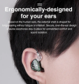 TRN MT1 HIFI 1DD Dynamic Metal in Ear Earphone Monitors (IEMs) with Mic. 