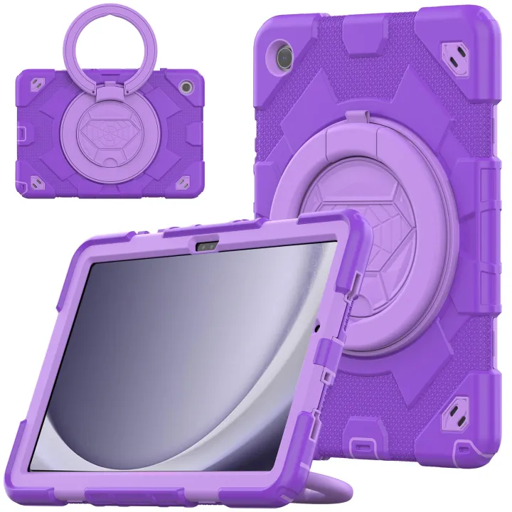 Spider%20Rotation%20Handle%20Silicone%20Hybrid%20PC%20Tablet%20Case%20For%20Samsung%20Galaxy%20Tab%20A9%20-%20Image%209