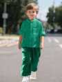 Children’s Designer Cotton Crepe Shirt and Pant Set for Boy | Perfect for Outings & Events.