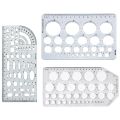 Circle Architectural Template Furniture Drawing Math Multifunctional Technical Stencil House Plan Drafting Tool Portable Ruler. 