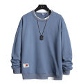 Sweatshirt boys autumn and winter new trendy ins trend hoodless round neck pullover long sleeve t-shirt two loose tops. 