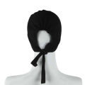 Muslim wear Black hijab inner cap for women synthetic soft cotton 2pcs. 