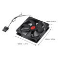 12cm 3000RPM Fan Cooling 12V PC Case Radiator Cooler 120MM Big 4Pin Desktop Chassis Workstation Cabinet Heatsink Fan Server Fans. 