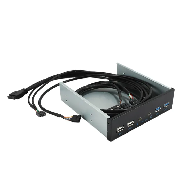 2pcs%205.25%20Inch%20Desktop%20Pc%20Case%20Internal%20Front%20Panel%20USB%20Hub%202%20Ports%20USB%203.0%20and%202%20Ports%20USB%202.0%20-%20Image%206
