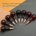 Handmade Leather Goods DIY Sandalwood Diamond Awl Rosewood Diamond Cone Leather Awl Diamond Cone B.