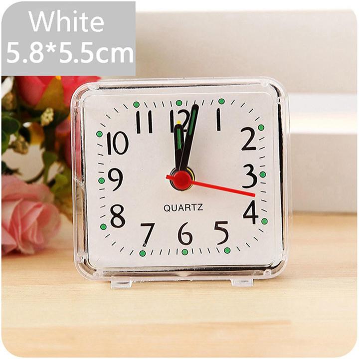 Cute Student Alarm Clock Square Bedside Compact Clock Desktop Decor Clock Sunlight Mall