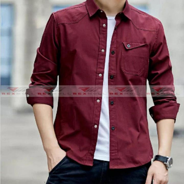 Stylish & Fashionable Trendy Casual Shirts for Men Long Sleeve Formal Shirt For Men