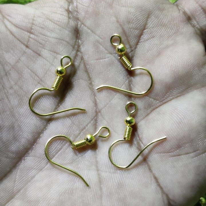20 Pair Golden Earring Hook Fish Hook DIY Accessory Jewellery