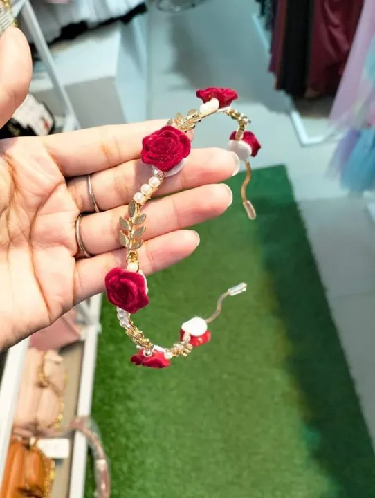 Handmade%20velvet%20flowers%20crown/%20hair%20band%20style%20hijab%20headpiece%20-%20Image%202