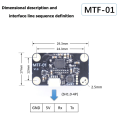 MTF 01 Optical Sensor Module PMW3901 Optical Flow Sensor 8M Laser Ranging Integrated.