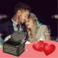 Wooden Music Box Classical Music Box Can't Help Falling In Love Music Box Hand Crank Music Box. 