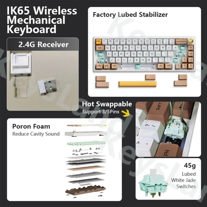 FEKER%20IK65%20Wireless%20Mechanical%20Keyboard%2065%25%20Bluetooth%202.4G%20RGB%203%20Modes%20Via%20Hotswap%20Cherry%20Profile%20Dye%20Sub%20PBT%20keycap%20Gasket%20-%20Image%206