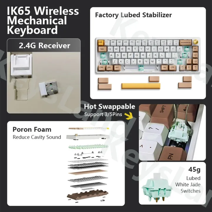 FEKER%20IK65%20Wireless%20Mechanical%20Keyboard%2065%25%20Bluetooth%202.4G%20RGB%203%20Modes%20Via%20Hotswap%20Cherry%20Profile%20Dye%20Sub%20PBT%20keycap%20Gasket%20-%20Image%206