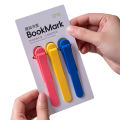 1/3/6Pcs Silicone Bookmark Clip Creative Stationery Notebook Page Divider School Supplies Simple Book Markers Reading Tools. 