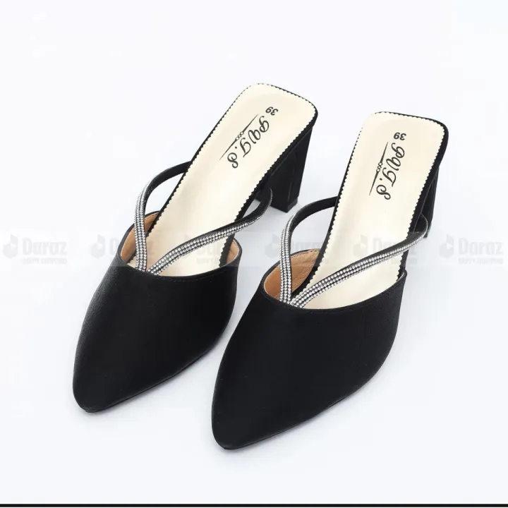 Girls%20stone%20covered%20nagra%20shoe%20stylish%20fashionable%20half%20shoe%20-%20Image%202