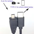 TYPE C OTG CABLE FOR Sony Alpha DSLR-A700 A200 A350 A900 S650 S700 S750 S780 camera to phone edit picture video. 