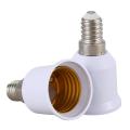 10 Pcs E14, E27 Adapter Base Screw LED Light Bulb Bulb Socket Converter, White. 