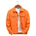 High Quality Men Denim Jackets Outwear Casual Cowboy Coats New Spring Autumn Purple Orange Men Loose Jean Jacket Chaqueta Hombre.