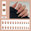 Menggh 24pcs With Glue Fake nails cute  pattern False nails With Design press on nails Artificial nails Full Cover water proof nail art. 