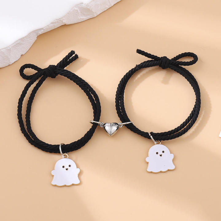 Candy%20Color%20Lovers%20Bracelets%20%202PCS/set%20Rope%20Chains%20Heart%20Charm%20Bracelets%20love%20magnet%20Ghost%20Charm%20Bangles%20for%20Anniversary%20Gifts%20Relationship%20Jewelry%20Casual%20Wear%20Valentine's%20Day%20Friends%20Accessory%20-%20Image%203