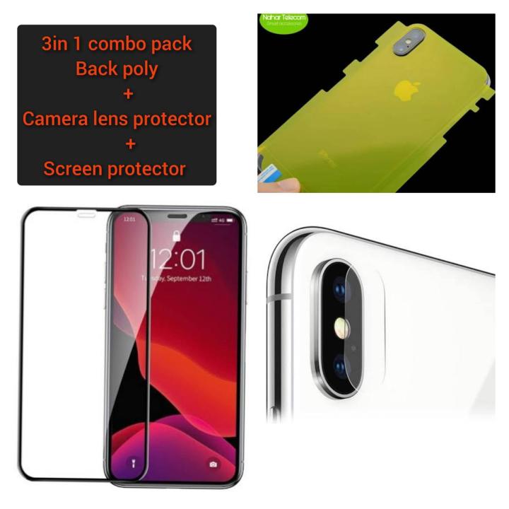3-in-1 Combo Pack FOR IPHONE X XS XS MAX /XR (Full Screen