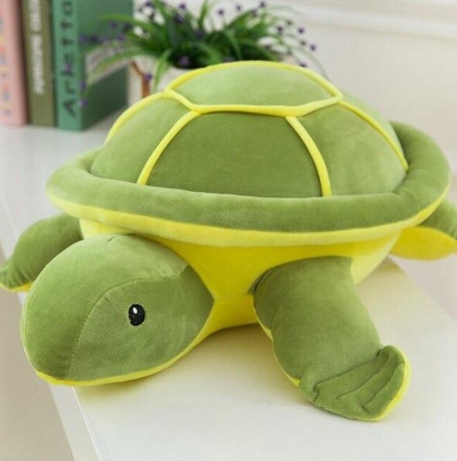 Cute Green Turtle Soft Toy Of Fabric Great Gift To Loved