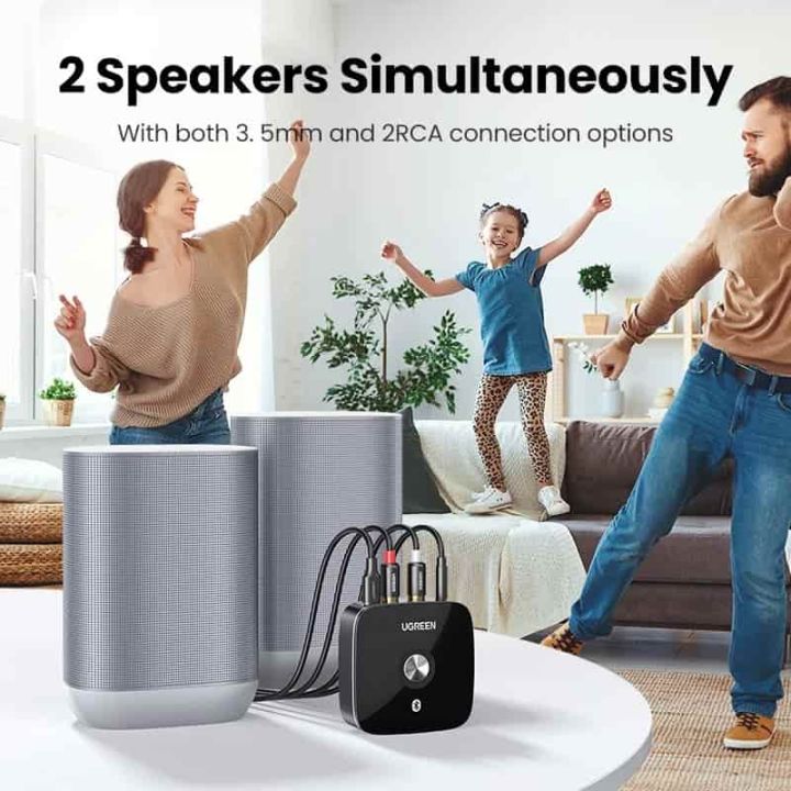 UGREEN%20CM106%20Bluetooth%20RCA%20Receiver%205.1%20AptX%20HD%203.5mm%20Jack%20Aux%20Wireless%20Adapter%20-%20Image%203