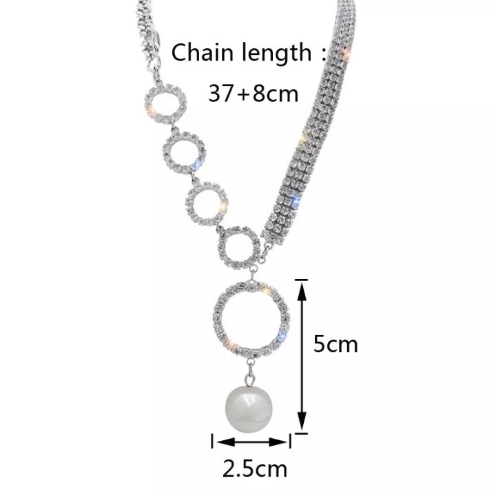 Korean%20Fashion%20Temperament%20Crystal%20Shiny%20Clavicle%20Chain%20Female%20European%20and%20American%20Chain%20around%20the%20Neck%20Round%20Small%20Pendant%20Prom%20Accessories%20Locket%20Chain%20for%20Ladies%20at%20Wedding,%20Birthday%20Party,%20Anniversary%20Gift%20-%20Image%205