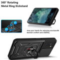 New Phone case Nokia G21 G11 Back cover Armor-Level Back cover Stand Slide Lens Cover Protection Shockproof Hard Phone Back Casing. 