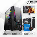 Intel Core i7 8GB RAM 128GB SSD 500GB HDD Gpu 4Gb Built-In 19" Monitor Gaming Desktop Computer. 