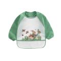 Cute Cartoon Baby Bibs Waterproof Infant Eating Bib with Pocket Children Drawing Long Sleeve Apron Kids Burp Cloth Baby Stuff. 