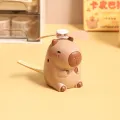 New Kawaii Capibara Hanging Neck Fan Mini Cartoon Brown Handheld Fans Summer Portable Cute Fan Lasting Battery Life Type-C Socke. 