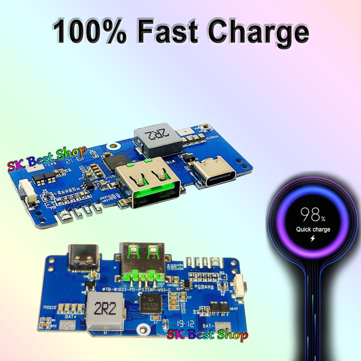 Power Bank Circuit Type C Charging Port  Fast Charging Quick Charge Power Bank Circuit Input