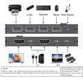 Navceker Thunderbolt 3 USB C HDMI KVM Switch 4K 60Hz Type C USB KVM Switcher 87W PD Charge for 2 Computer Macbook 1 HDMI Monitor.