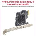 PCIe SATA Card 4 Port Expansion Card,SATA III 6 Gbps Controller Expansion Card, PCIE 1X to 4 Port SATA3.0 Expansion Card. 