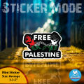 Sticker For Bike  | Free Palestine 2_Hand | ( Sticker_Mode ) Best Quality. 