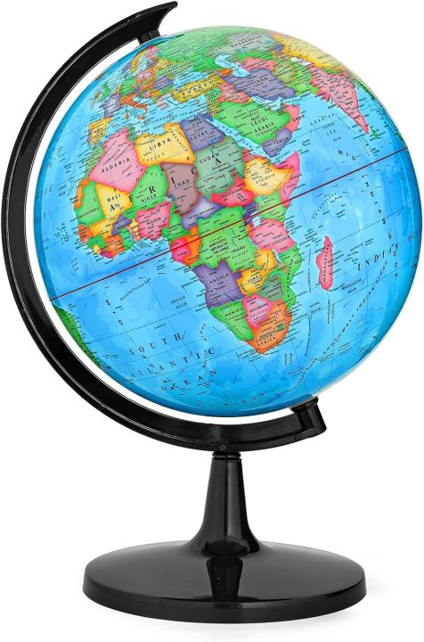 World Globe Map Rotating Stand 20CM