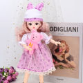 Doll Lele Barbie 6 Points BJD Dress Up Princess Skirt Girl Toy 3D Real Eye Set Gift Box. 