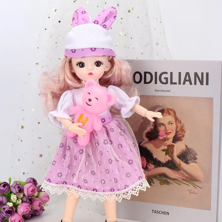 Doll%20Lele%20Barbie%206%20Points%20BJD%20Dress%20Up%20Princess%20Skirt%20Girl%20Toy%203D%20Real%20Eye%20Set%20Gift%20Box%20-%20Image%206