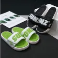 Trendsetter -Black, Yellow, Green and White Color Slides Slipper SUNZTONZ Light Weight Casual Style Sandal for Men- Inventive Choice. 