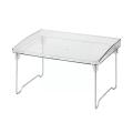 Transparent Foldable Storage Rack Kitchen Rack Cabinet Space Saving Organizer Decor Stand Holders Stackable Shelving Wardro O9V3.