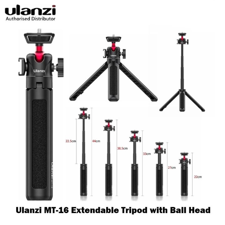 Ulanzi MT-16 Extendable Tripod Selfie Stick with Ball Head and
