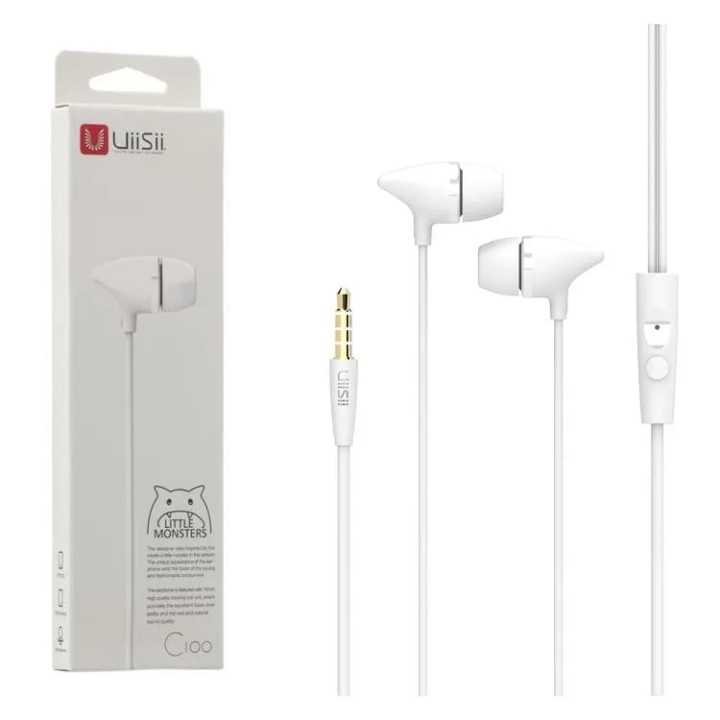 Uiisii C100 In Ear Headphones White Color