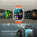 K57 Pro Outdoor Smart Watch 1.96inch Screen Bluetooth Call Long Standby Heart Rate IP68 Waterproof Sport Tracket Smartwatch Men.