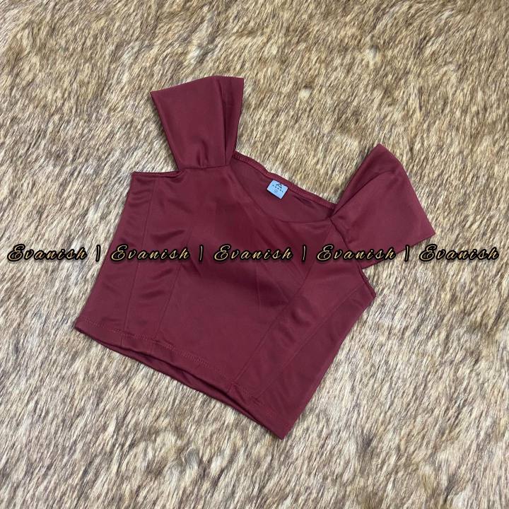 Twill%20Padded%20Crop%20Top,%20Stretchable%20by%20Evanish-%20Avant-garde%20Preferble%20-%20Low%20Hassle%20and%20Maintanance%20-%20Image%202