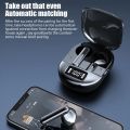 INNOVAT® Air buds K40 Bluetooth Earphones Digital Display Headset Noise Cancelling Earbuds With Microphone High Fidelity Stereo Sound Headphones.